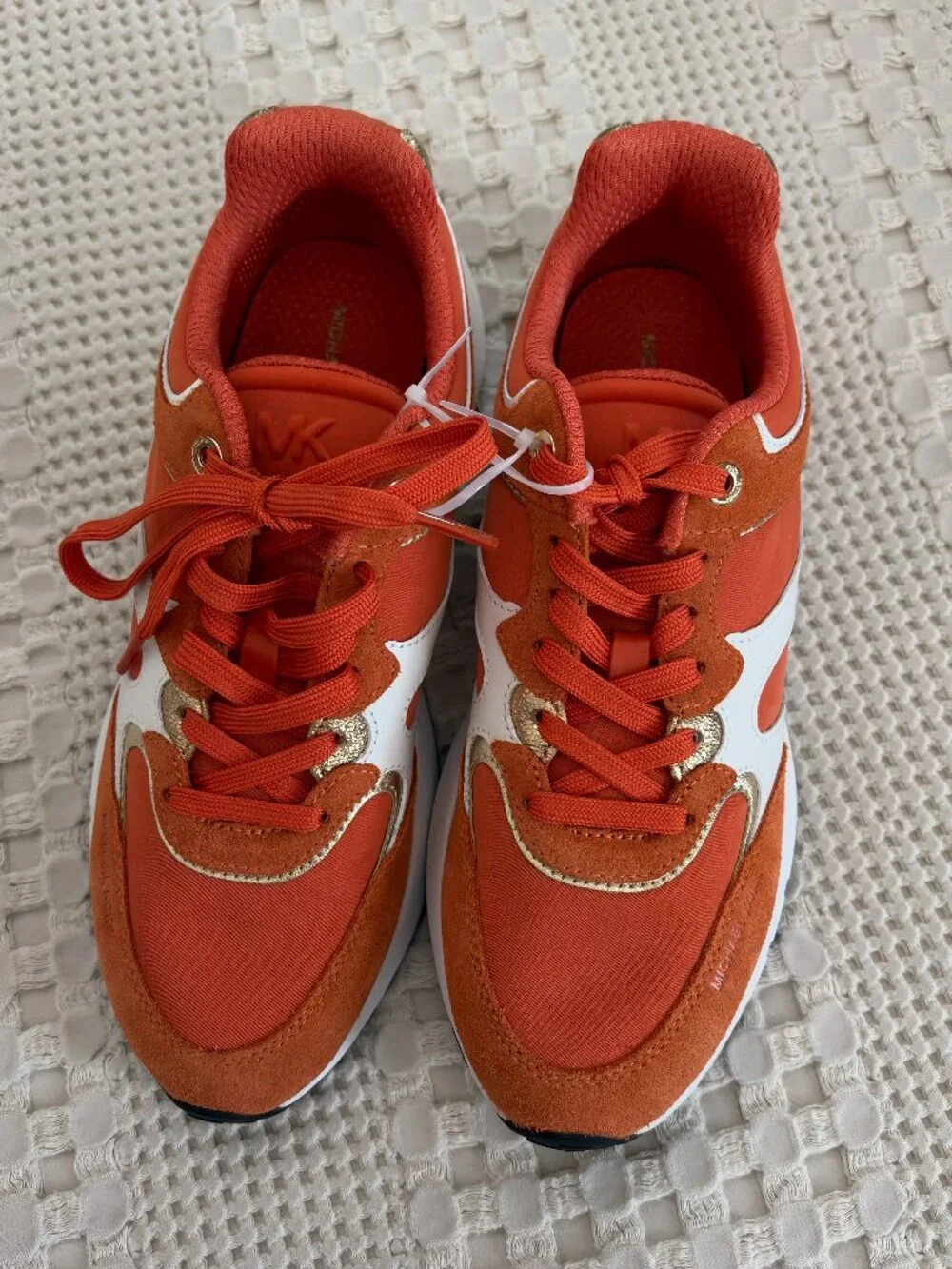 MICHAEL Michael Kors Riley Mixed-Media Trainer